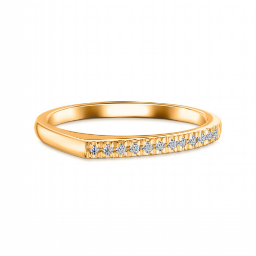 Кольцо из желтого золота 585 пробы с бриллиантами из коллекции OHMY Diamonds
