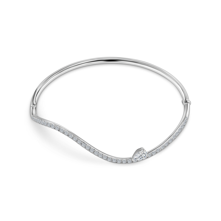 Браслет, белое золото 585, бриллиант, Lethe 2