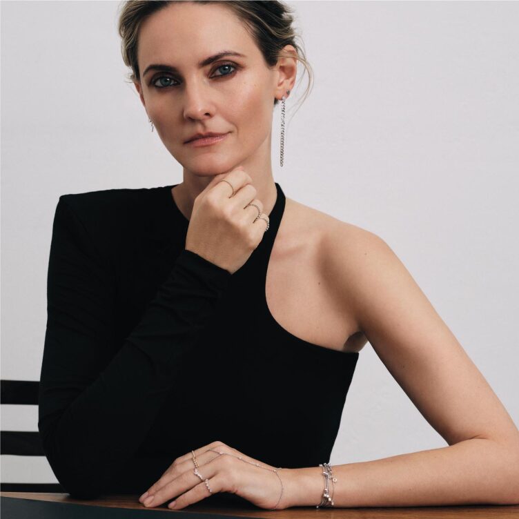 Браслет, белое золото 585, бриллиант, BERKANA 7