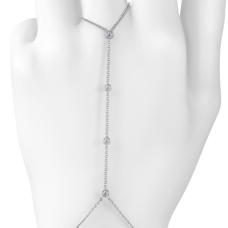 Браслет, белое золото 585, бриллиант, BERKANA 5