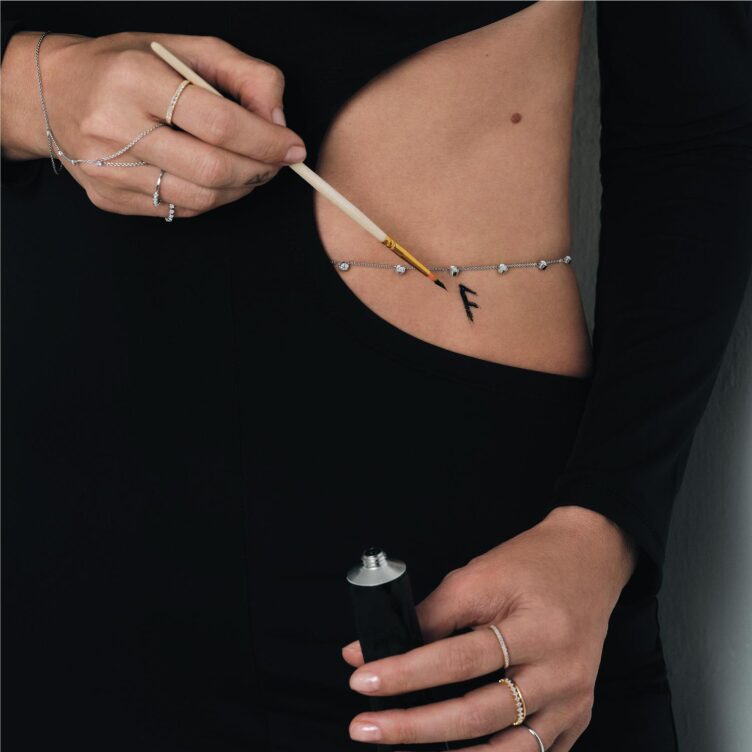 Браслет, белое золото 585, бриллиант, BERKANA 8