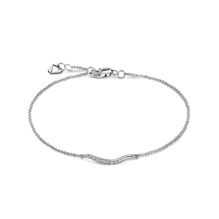 Браслет, белое золото 585, бриллиант, Lethe 3