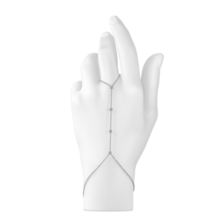 Браслет, белое золото 585, бриллиант, BERKANA 3