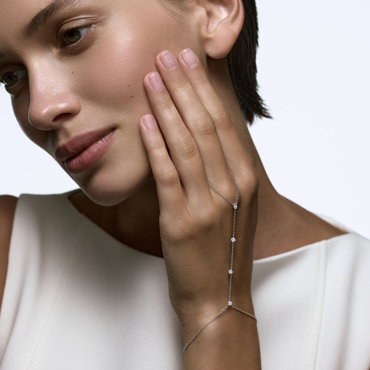 Браслет, белое золото 585, бриллиант, BERKANA 2