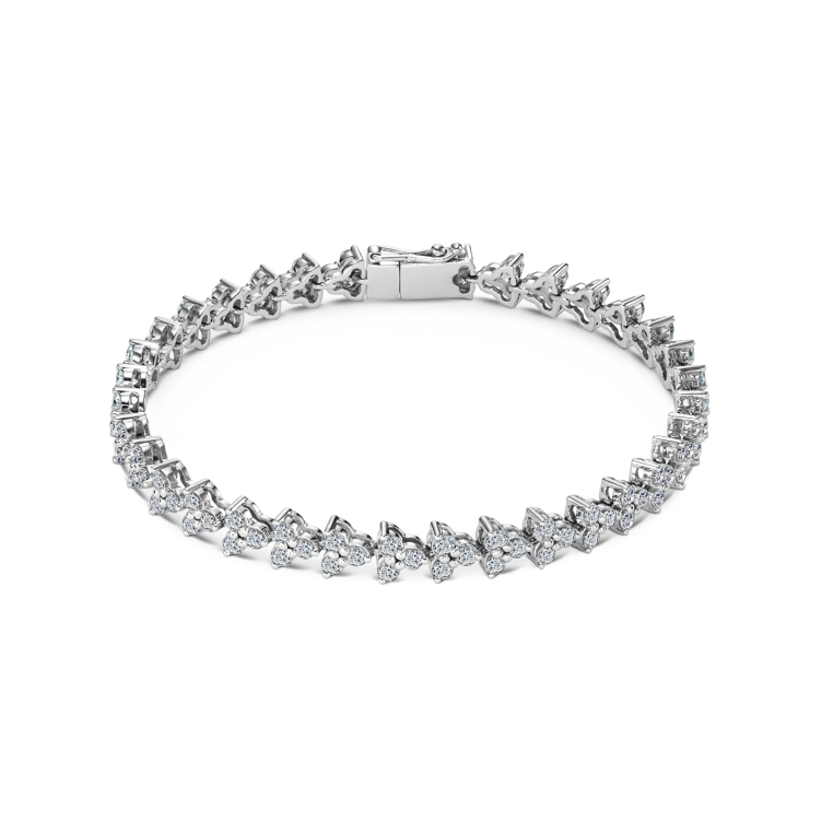 Браслет, белое золото 585, бриллиант, Moments 3