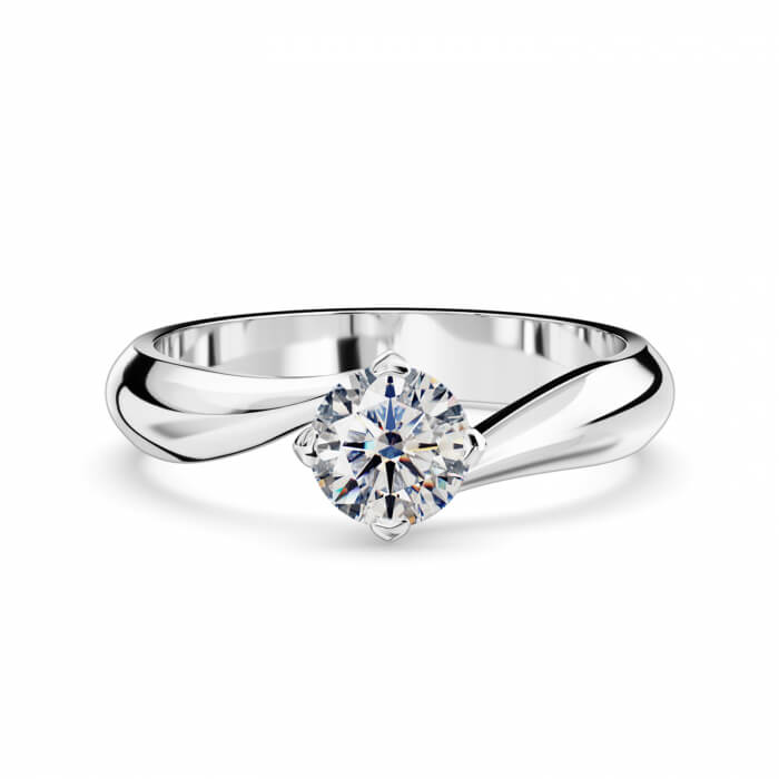 Кольца из белого золота с бриллиантом: купить с доставкой по России в интернет-магазине Alrosa Diamonds
